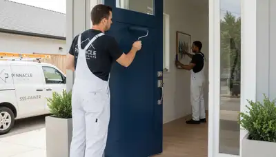 Professional door painting service in Boulder, CO enhancing curb appeal and weather protection
