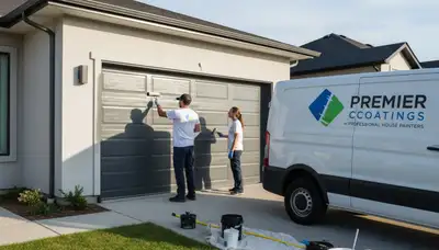 Professional garage door painting in Boulder CO enhancing curb appeal with durable exterior finishes