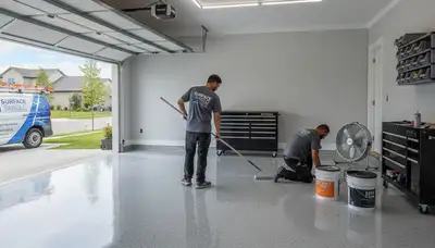 Professional epoxy garage floor coating in Boulder, CO for durable, weather-resistant concrete surfaces