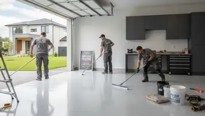 Professional garage floor epoxy coating in Boulder CO for durable, slip-resistant concrete finish