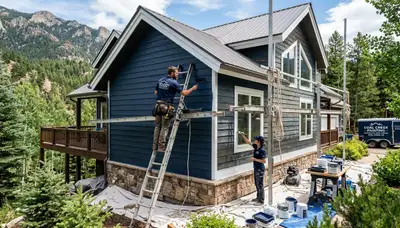 Professional house painters providing exterior painting services in Boulder, CO homes