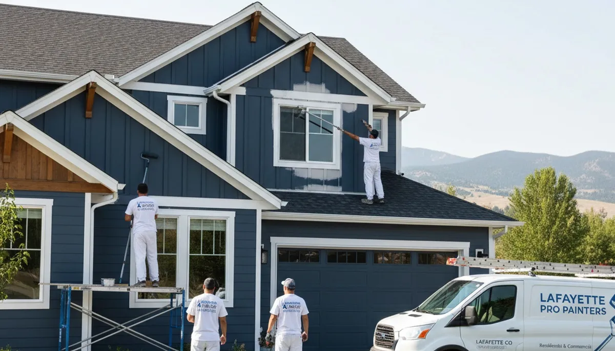 Professional house painters in Boulder CO providing residential exterior and interior painting services