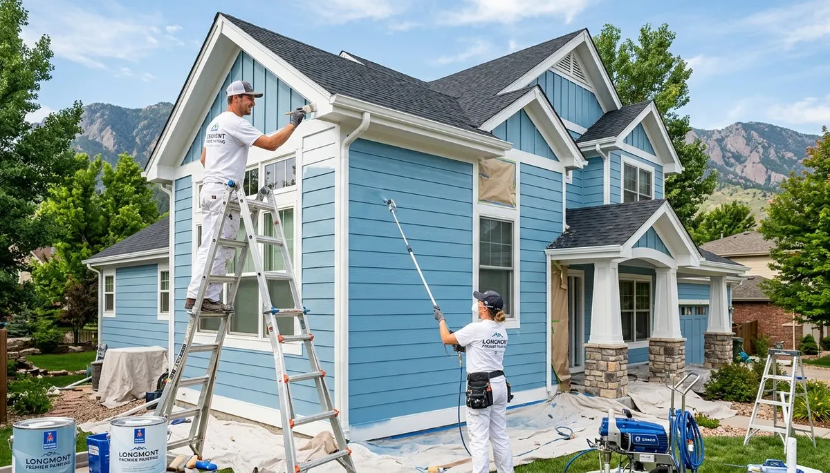 Professional house painters in Boulder CO providing quality residential exterior painting services