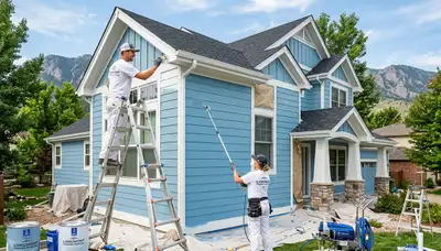 Professional house painters in Boulder CO providing quality residential exterior painting services