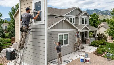 Professional house painters in Boulder CO providing expert exterior and interior painting services