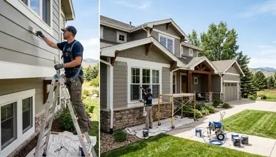 Professional house painters in Boulder CO providing expert residential exterior painting services