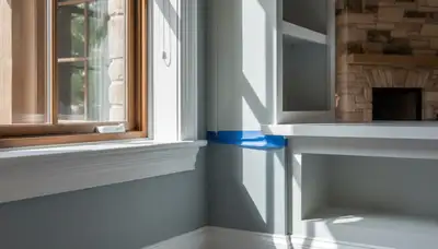 Professional interior trim painting with clean lines in Boulder, CO home by expert house painters