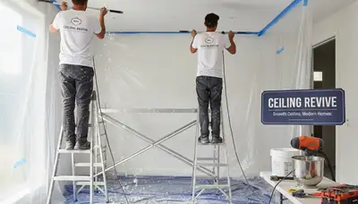 Professional popcorn ceiling removal and texture smoothing in Boulder, CO home interior
