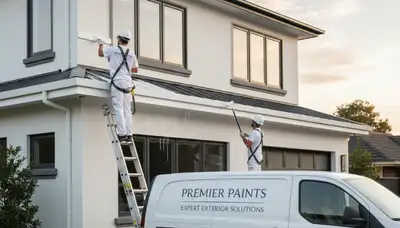 Professional trim and fascia painting on Boulder CO home by expert house painters