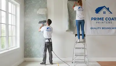 Professional wallpaper removal service in Boulder, CO preparing walls for house painting
